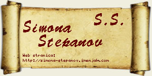 Simona Stepanov vizit kartica
